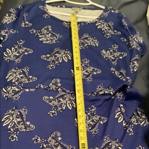 NWT 3X Talbots🔷BrightBlue&White🔷Faux Wrap Dress - Picture 7 of 8